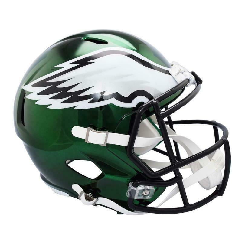 Philadelphia Eagles Riddell Chrome Alternate Speed Replica Helmet Unsigned 11709