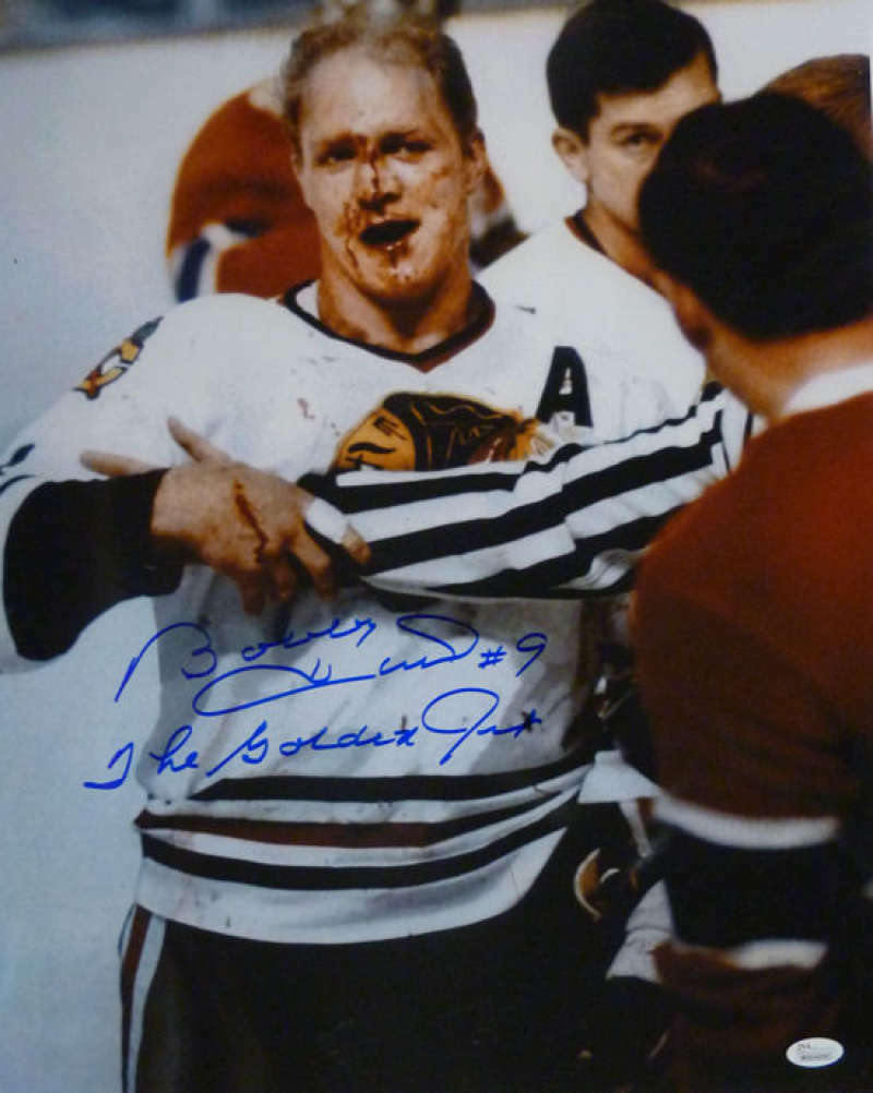 Bobby Hull Signed Chicago Blackhawks Jersey. Hockey