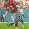 Claude Humphrey Autographed Atlanta Falcons Goal Line Art Card Blue HOF 11726