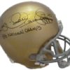 Rocket Ismail Autographed Notre Dame Replica Helmet 88 Nat'L Champs JSA 11740