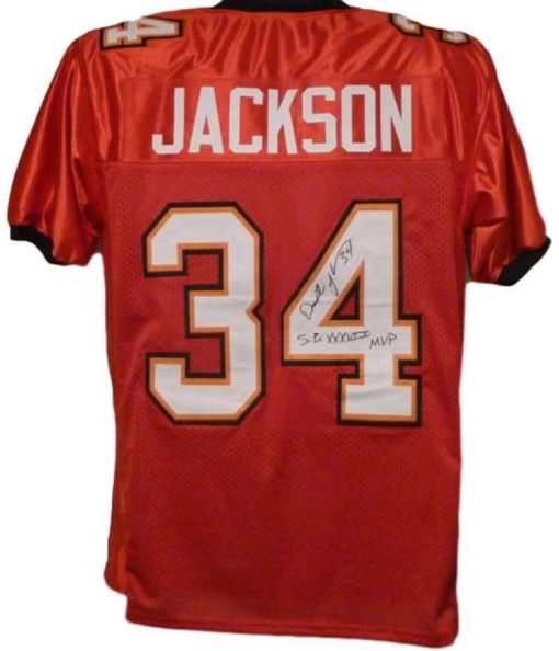 Dexter Jackson Autographed Tampa Bay Buccaneers Red XL Jersey SB MVP 11769