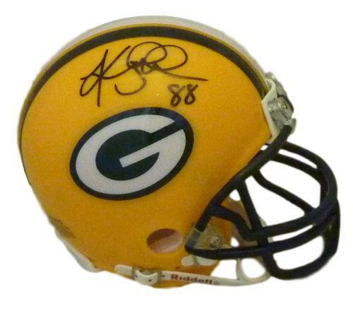 Keith Jackson Autographed/Signed Green Bay Packers Riddell Mini Helmet 11773