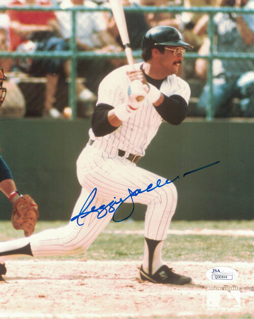 Reggie Jackson Autographed/Signed New York Yankees 8x10 Photo JSA 11779