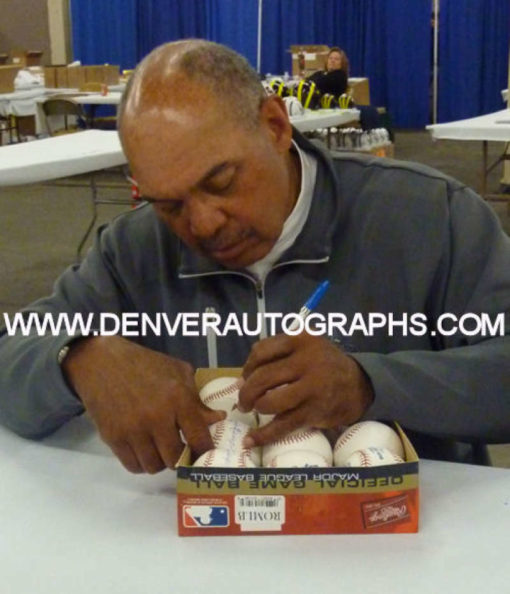 Reggie Jackson Autographed New York Yankees OML Baseball 563 HRs JSA 11783