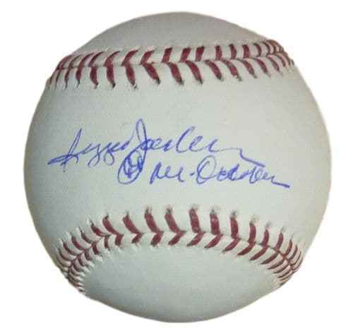 Reggie Jackson Autographed/Signed OML Baseball New York Yankees Mr October 11786