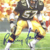 Rickey Jackson Signed New Orleans Saints Goal Line Art Card Blue HOF 11791