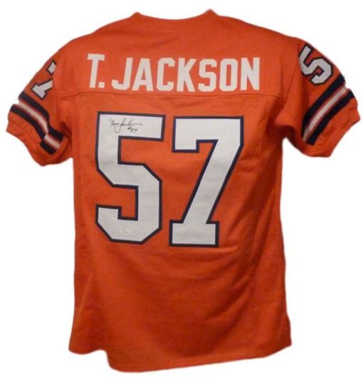 Tom Jackson Autographed/Signed Denver Broncos Orange XL Jersey JSA 11793