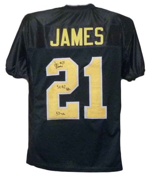 LaMichael James Autographed Oregon Ducks Green XL Jersey 2 Insc 11799