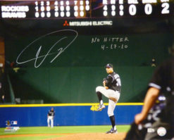 Ubaldo Jimenez Autographed/Signed Colorado Rockies 16x20 Photo No Hit 11818 PF