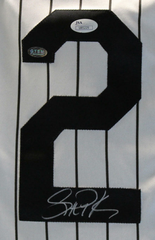 Scott Podsednik Signed Chicago White Sox Majestic White Medium Jersey JSA 11825