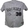 Ubaldo Jimenez Autographed/Signed Colorado Rockies MLB Jersey No Hitter 11826