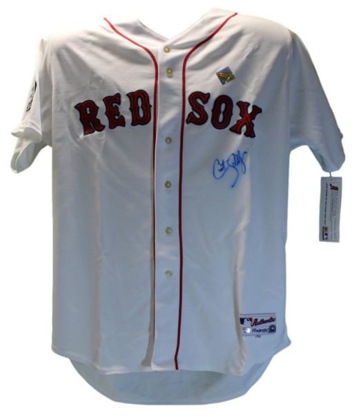 Curt Schilling Signed Boston Red Sox Majestic World Series Jersey Steiner 11829