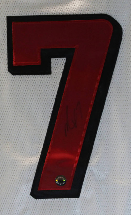 Michael Vick Autographed Atlanta Falcons White 52 Reebok Jersey 11832