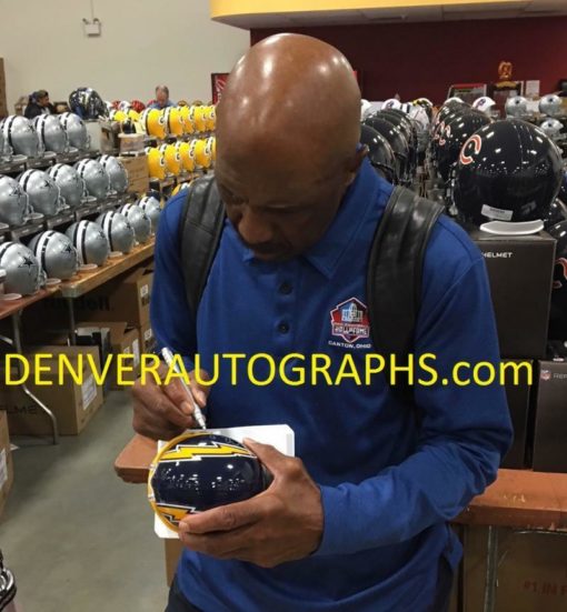 Charlie Joiner Autographed/Signed San Diego Chargers TB Mini Helmet JSA 11865