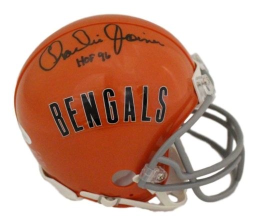 Charlie Joiner Autographed/Signed Cincinnati Bengals TB Mini Helmet JSA 11866