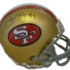 Brent Jones Autographed/Signed San Francisco 49ers Mini Helmet 11872