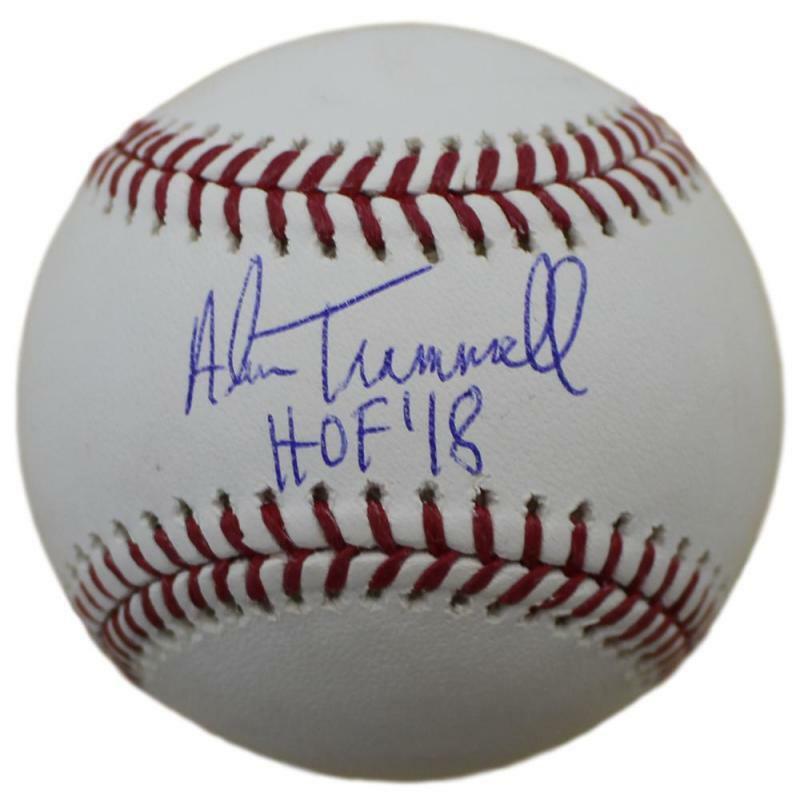 Alan Trammell Autographed/Signed Detroit Tigers OML Baseball HOF JSA 11896