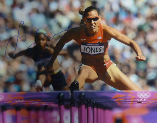 Lolo Jones Autographed/Signed USA 16x20 Photo 2012 Olympics 11901