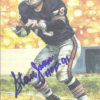 Stan Jones Autographed/Signed Chicago Bears Goal Line Art Card Blue HOF 11905