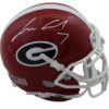 Lorenzo Carter Autographed Georgia Bulldogs Schutt Mini Helmet JSA 11909