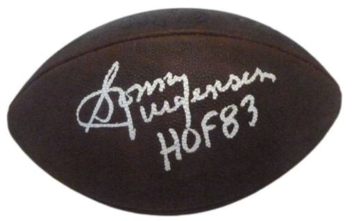 Sonny Jurgensen Autographed Washington Redskins Duke Football HOF JSA 11912