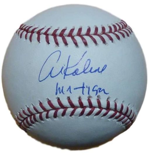 Al Kaline Autographed/Signed Detroit Tigers OML Baseball Mr Tiger 11924