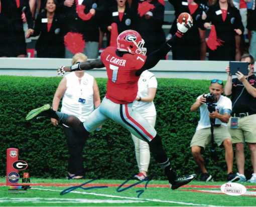 Lorenzo Carter Autographed/Signed Georgia Bulldogs 8x10 Photo JSA 11929