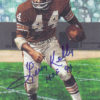 Leroy Kelly Autographed Cleveland Browns Goal Line Art Card Blue HOF 11945