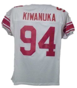 Mathias Kiwanuka Autographed New York Giants White XL Jersey 11975