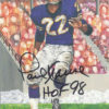 Paul Krause Autographed Minnesota Vikings Goal Line Art Card Black HOF 11998