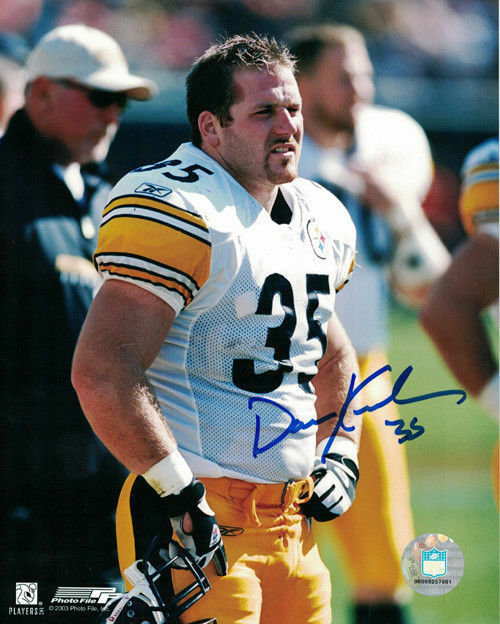 Dan Kreider Autographed/Signed Pittsburgh Steelers 8x10 Photo 12001
