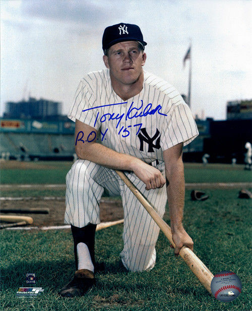 Tony Kubek Autographed/Signed New York Yankees 8x10 Photo ROY 12002