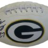 Eddie Lacy Autographed/Signed Green Bay Packers White Logo Football JSA 12019
