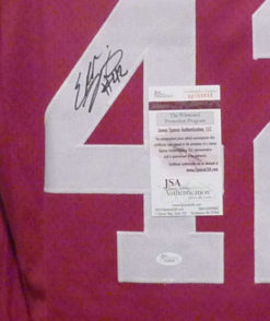 Eddie Lacy Autographed/Signed Alabama Crimson Tide XL Red Jersey JSA 12023