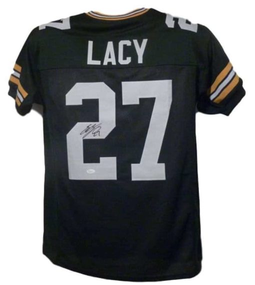 Eddie Lacy Autographed/Signed Green Bay Packers XL Green Jersey JSA 12024