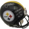 Jack Lambert Signed Pittsburgh Steelers Authentic Helmet 3 Insc JSA 12036