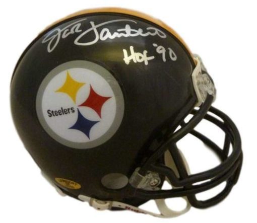 Jack Lambert Autographed Pittsburgh Steelers Mini Helmet HOF JSA 12040