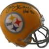 Jack Lambert Autographed/Signed Pittsburgh Steelers Yellow Mini Helmet JSA 12041