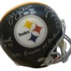 Pittsburgh Steelers Signed Linebacker Rep Helmet Lambert Russell Ham JSA 12044