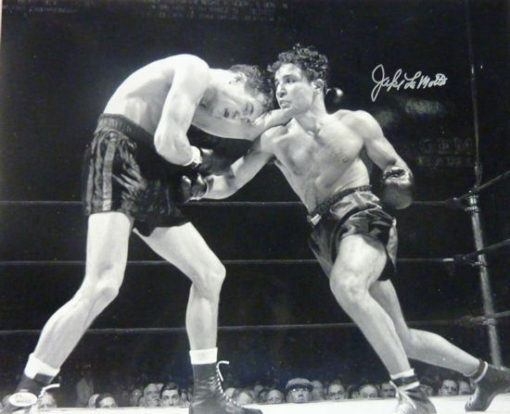 Jake Lamotta Autographed/Signed Boxing 16x20 Photo 12045
