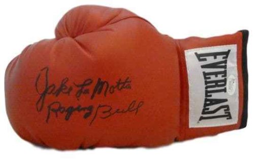 Jake Lamotta Autographed Boxing Everlast Left Hand Glove Raging Bull JSA 12046