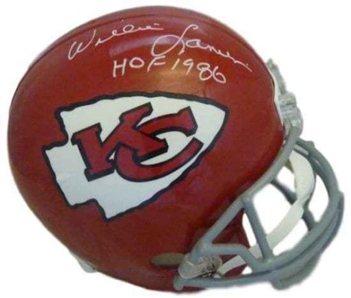 Willie Lanier Autographed Kansas City Chiefs Replica Helmet HOF JSA 12062