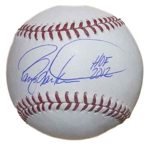 Barry Larkin Autographed/Signed Cincinnati Reds OML Baseball HOF 2012 STE 12071