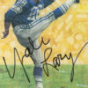 Yale Lary Autographed/Signed Detroit Lions Goal Line Art Card Black 12078