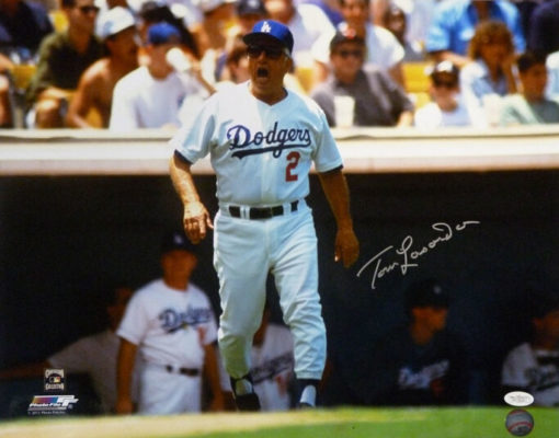 Tommy Lasorda Autographed/Signed Los Angeles Dodgers 16x20 Photo JSA 12082