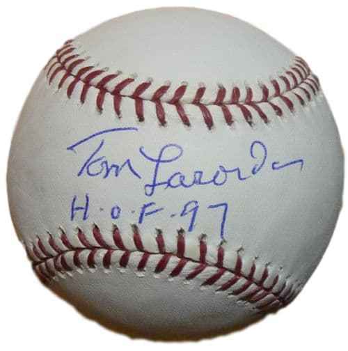 Tommy Lasorda Autographed Los Angeles Dodgers OML Baseball HOF JSA 12083