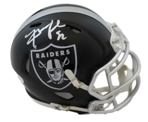 Khalil Mack Autographed/Signed Oakland Raiders Blaze Mini Helmet JSA 12124