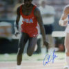 CARL LEWIS AUTOGRAPHED OLYMPIC GOLD MEDALIST 16X20 PHOTO JSA 12127