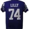 Bob Lilly Autographed/Signed Dallas Cowboys XL Blue Jersey HOF JSA 12144