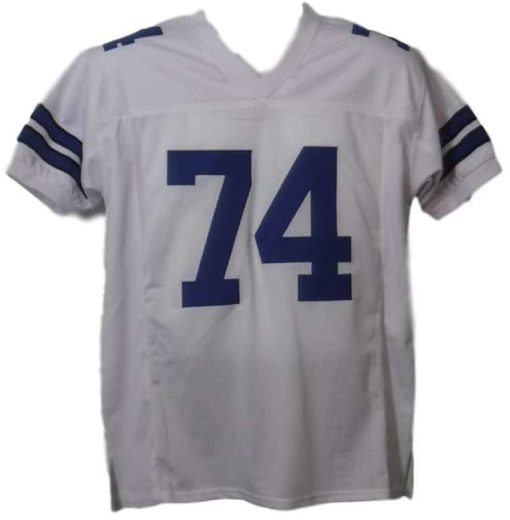 Bob Lilly Autographed/Signed Dallas Cowboys White XL Jersey HOF JSA 12145